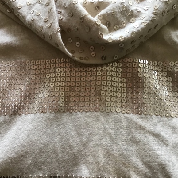 WHITE HOUSE BLACK MARKET GOLD SEQUIN COWL NECK SLEEVELESS TOP SMALL - Picture 9 of 10